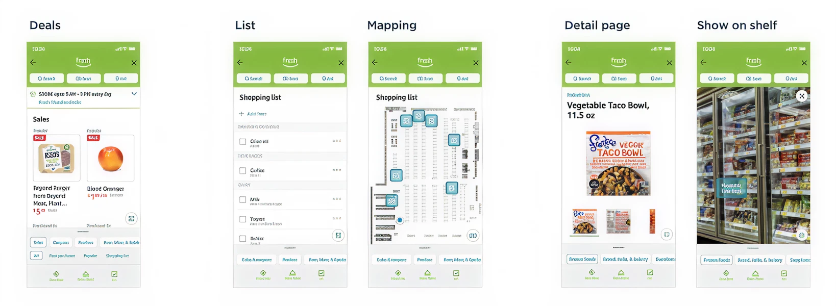 Mid-fidelity screens