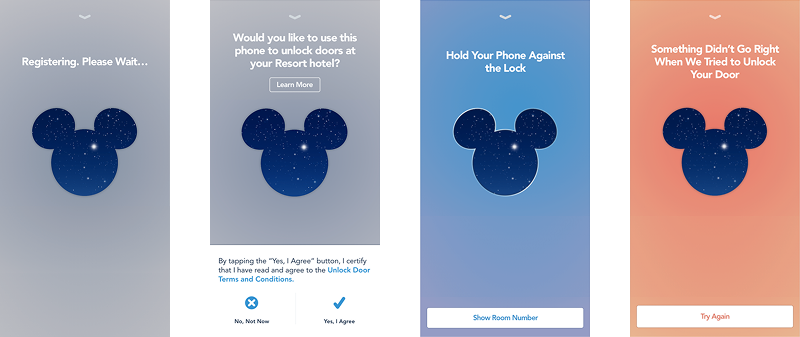 Four high-fidelity Key states: registration, opt-in, active, and error