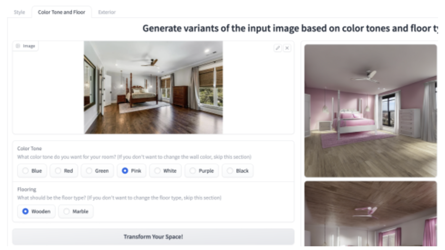 Proof-of-concept test screen